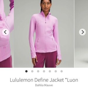 lululemon define full zip luon jacket